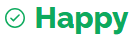 Happy (green text)